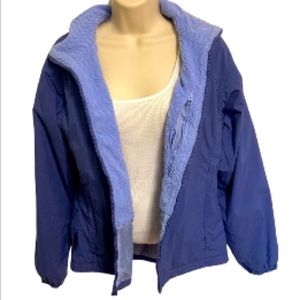 COLUMBIA Core Interchange Blue Purple Full Zip Jacket Womens Medium